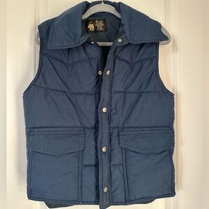 Vintage Sears Navy Quilted Vest